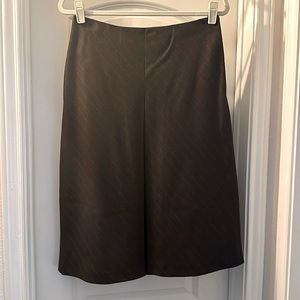 Brown Tea Length Skirt